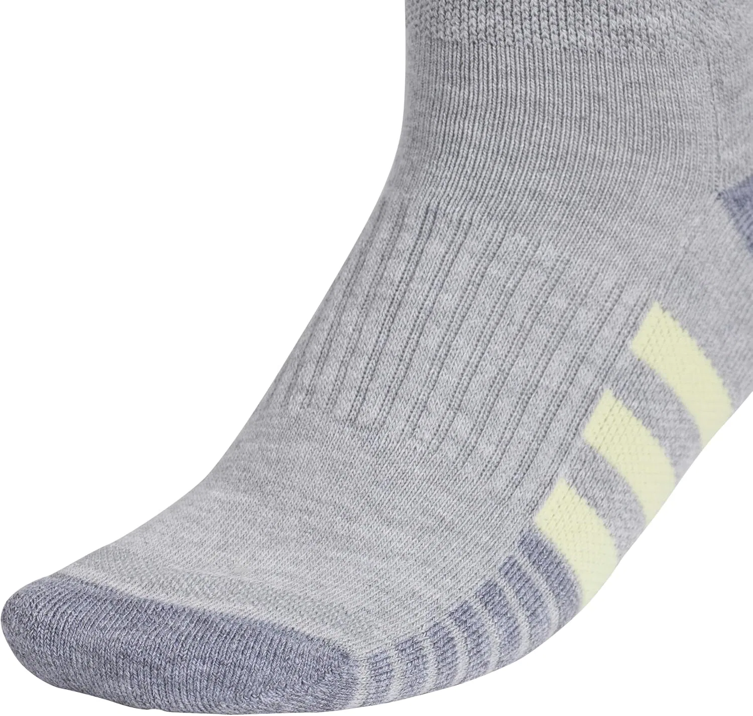 Женские носки adidas, 3 пары, Cool Light Heather/Powder Yellow/Violet Tone Purple — фото 2