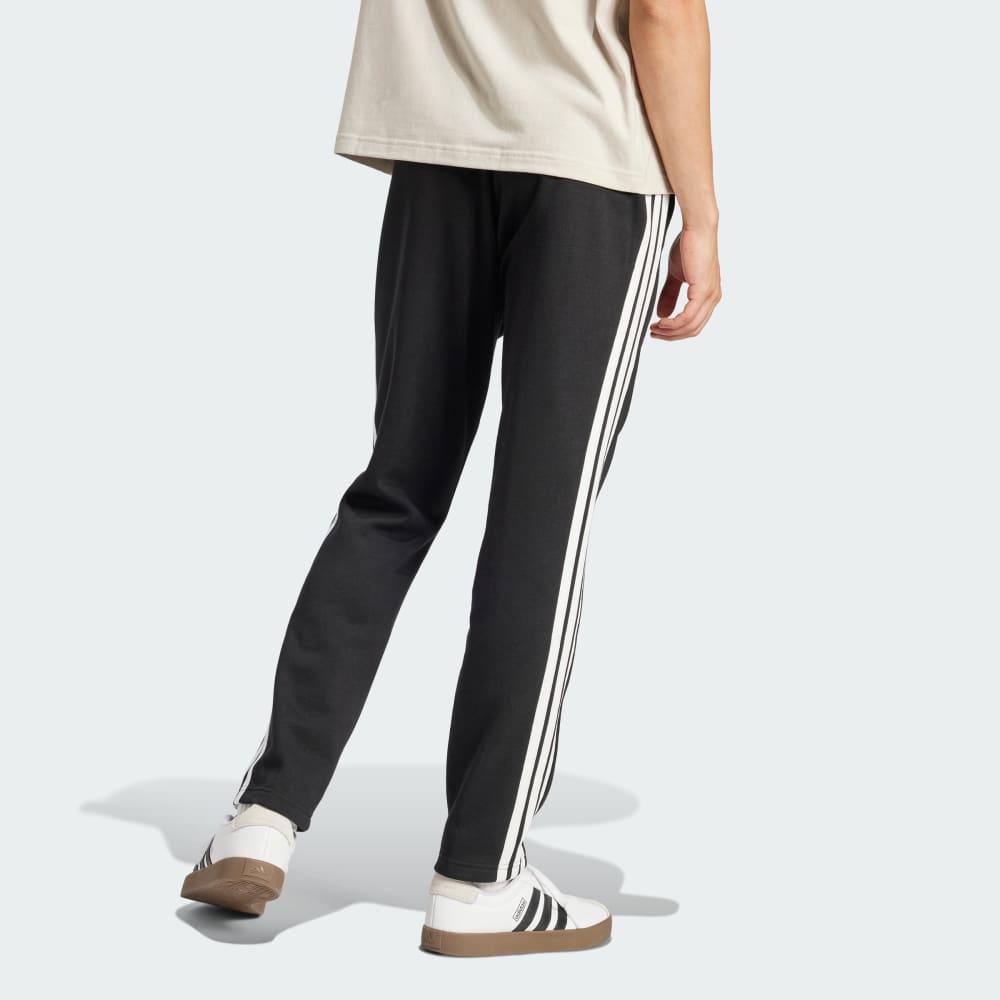 Спортивные брюки Adidas Essentials 3-Stripes Fleece Pants Open Hem, черный/белый — фото 2