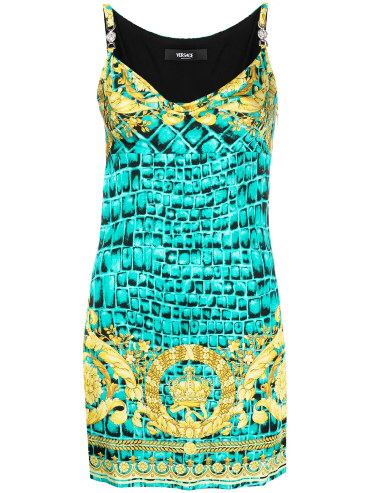 

Versace платье мини Baroccodile Medusa '95, зеленый