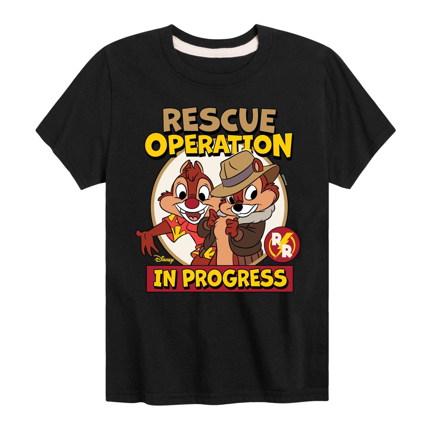 

Футболка с рисунком Disney's Chip N Dale для мальчиков 8–20 лет «Спасение продолжается» Licensed Character, черный