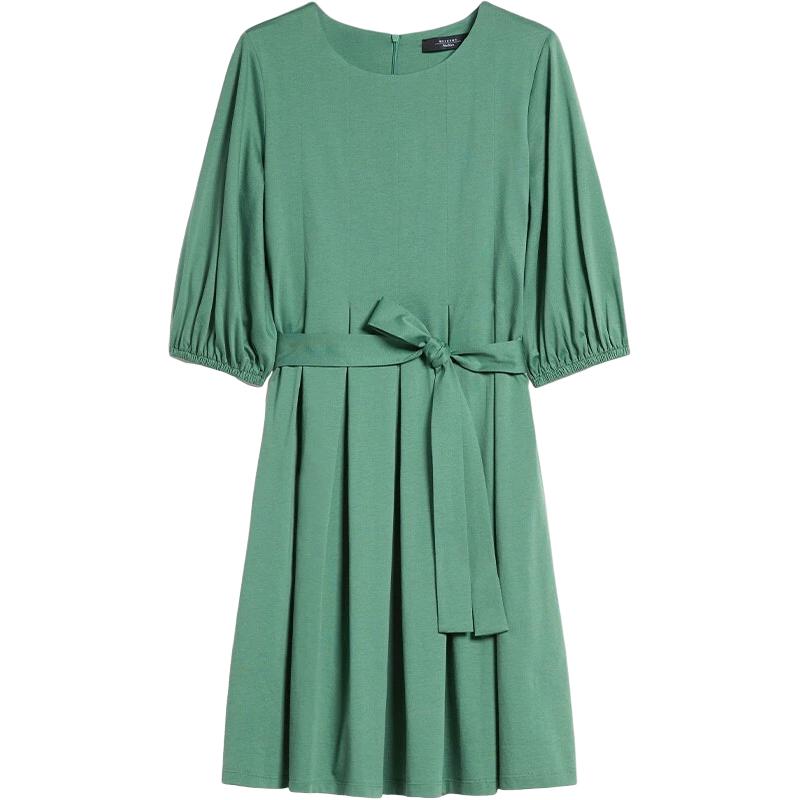 

WEEKEND MaxMara Платье с короткими рукавами женское, травянисто-зеленое
