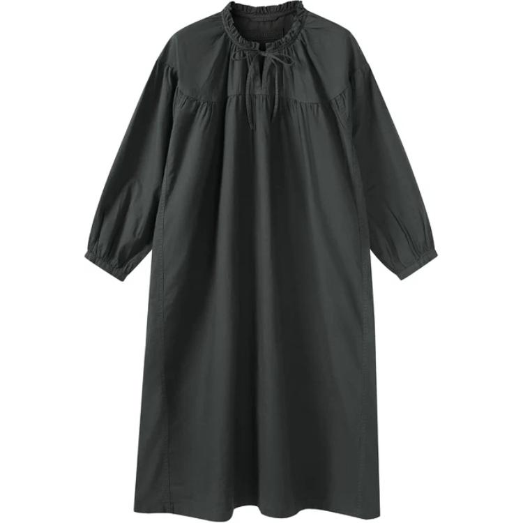 

Женское платье с длинными рукавами MUJI, charcoal серый