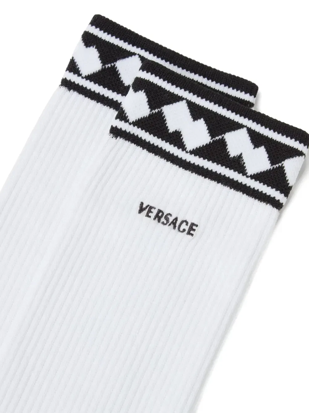 Носки с вышивкой VERSACE, белый — фото 2