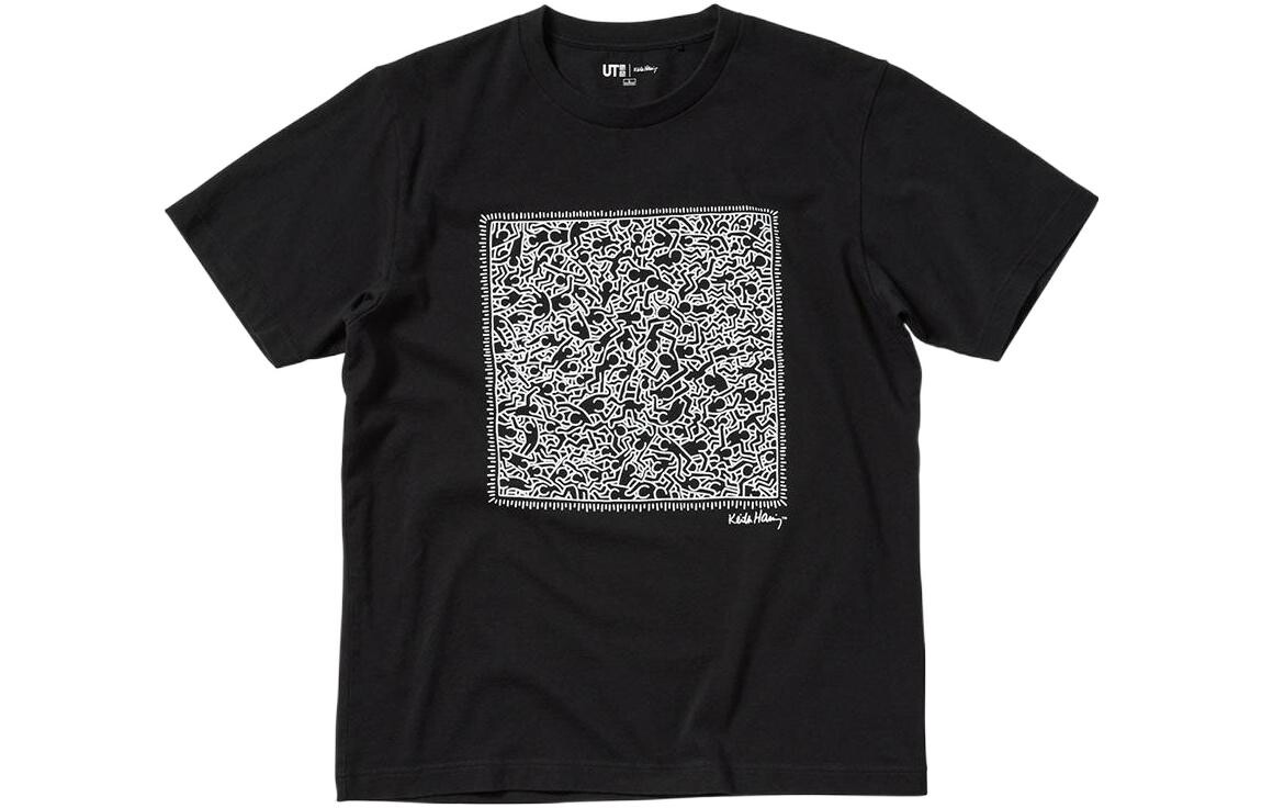 

UNIQLO Футболка унисекс, цвет Black