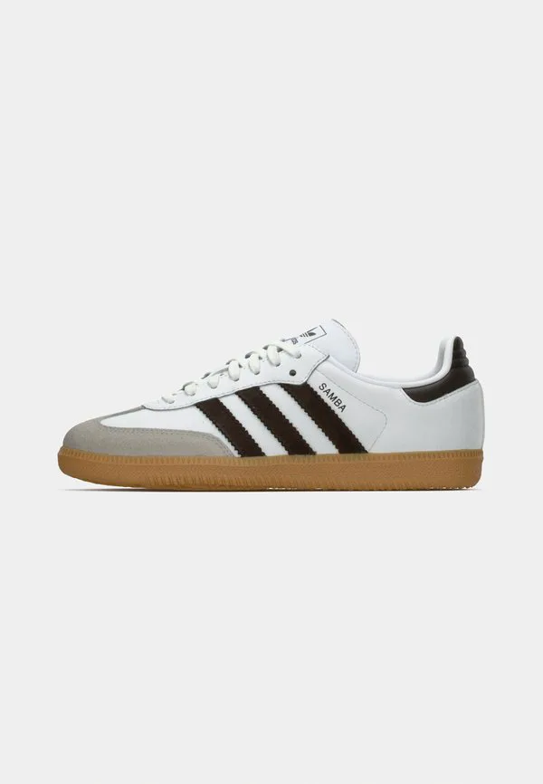 Кроссовки samba унисекс Adidas Originals, Footwear White/Aurora Coffee/Clear Granite — фото 2