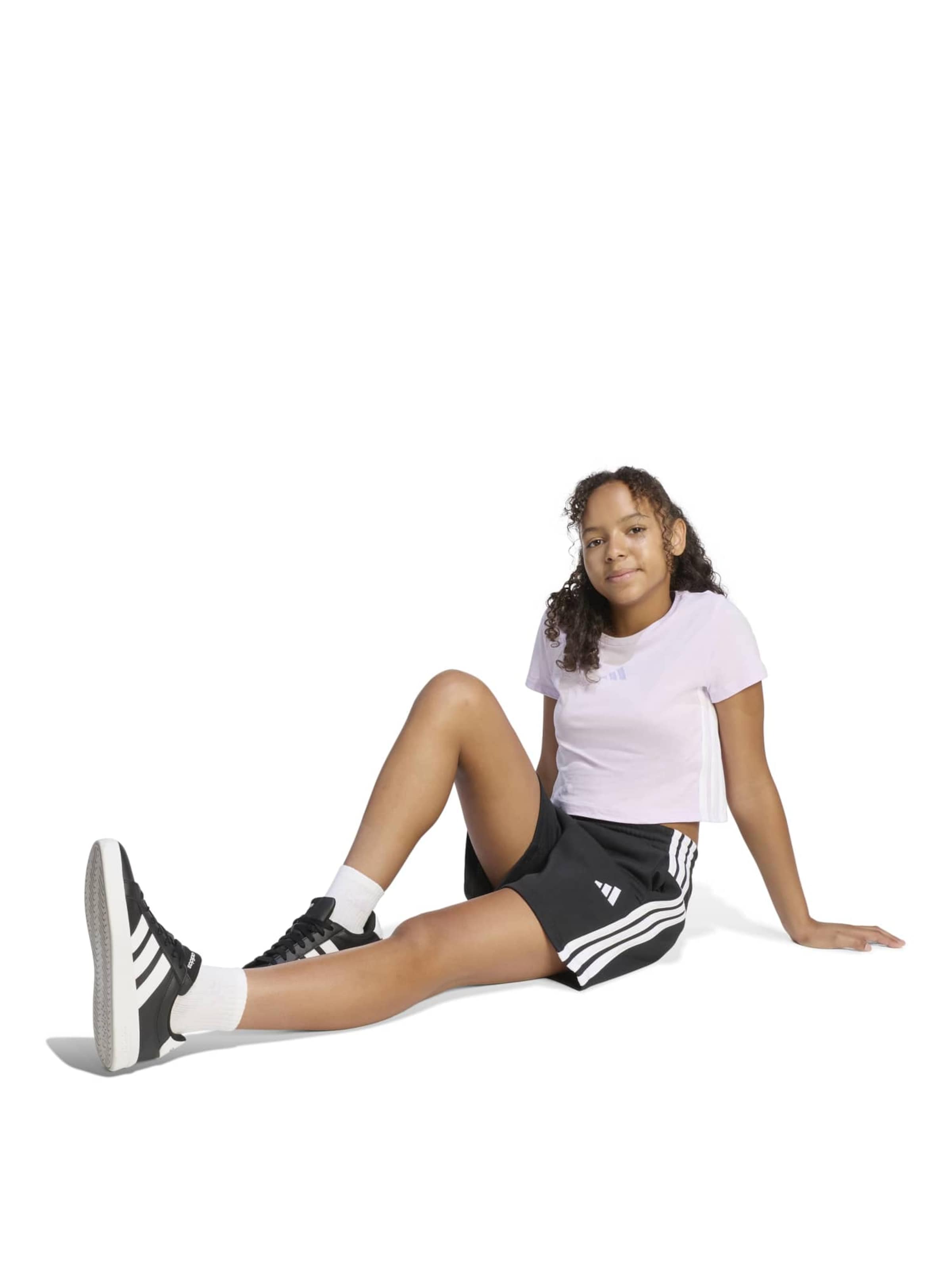 Adidas Sportswear Спортивные шорты Regular в черном цвете — фото 4