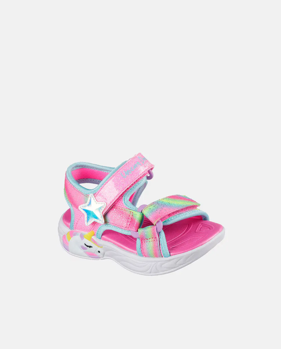 

Спортивные туфли для девочки с подсветкой Skechers, розовый