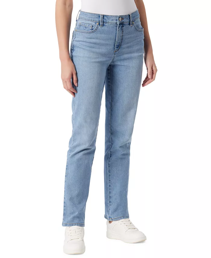 

Женские классические прямые джинсы Amanda, в вариантах Regular, Short и Long Gloria Vanderbilt, синий