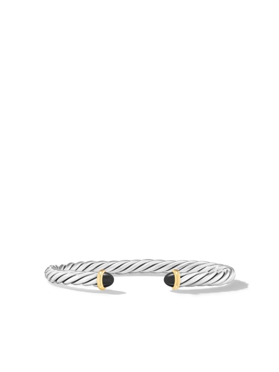 

Браслет-кафф Modern Cable из серебра и желтого золота David Yurman, серебряный