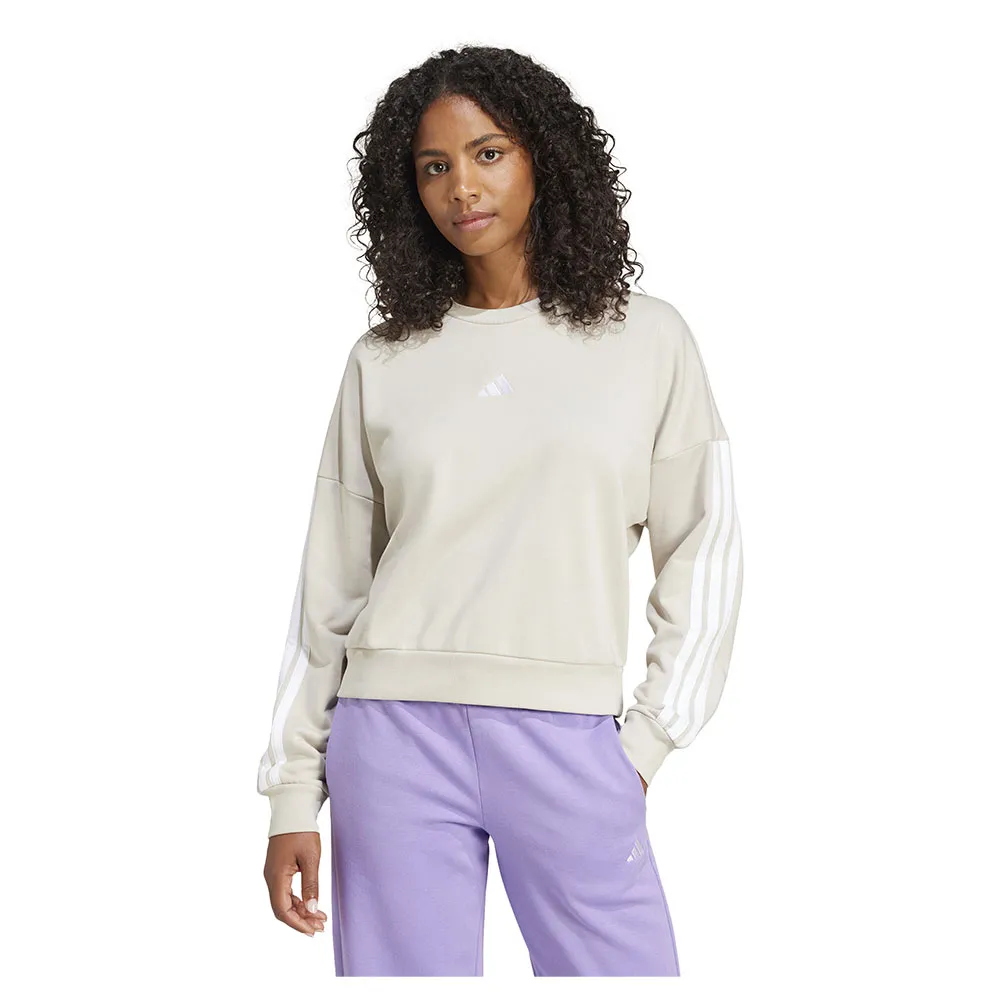 

Толстовка adidas Essentials 3 Stripes French Terry, бежевый
