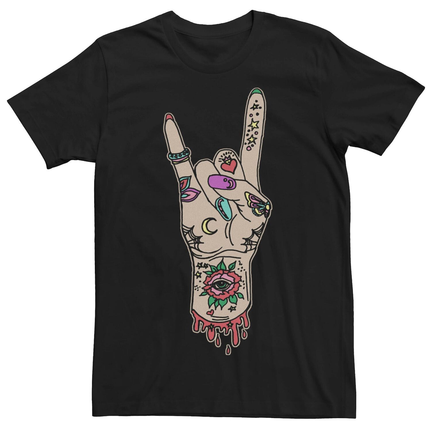 

Мужская футболка Rock On Tattoo Hand Tee Licensed Character