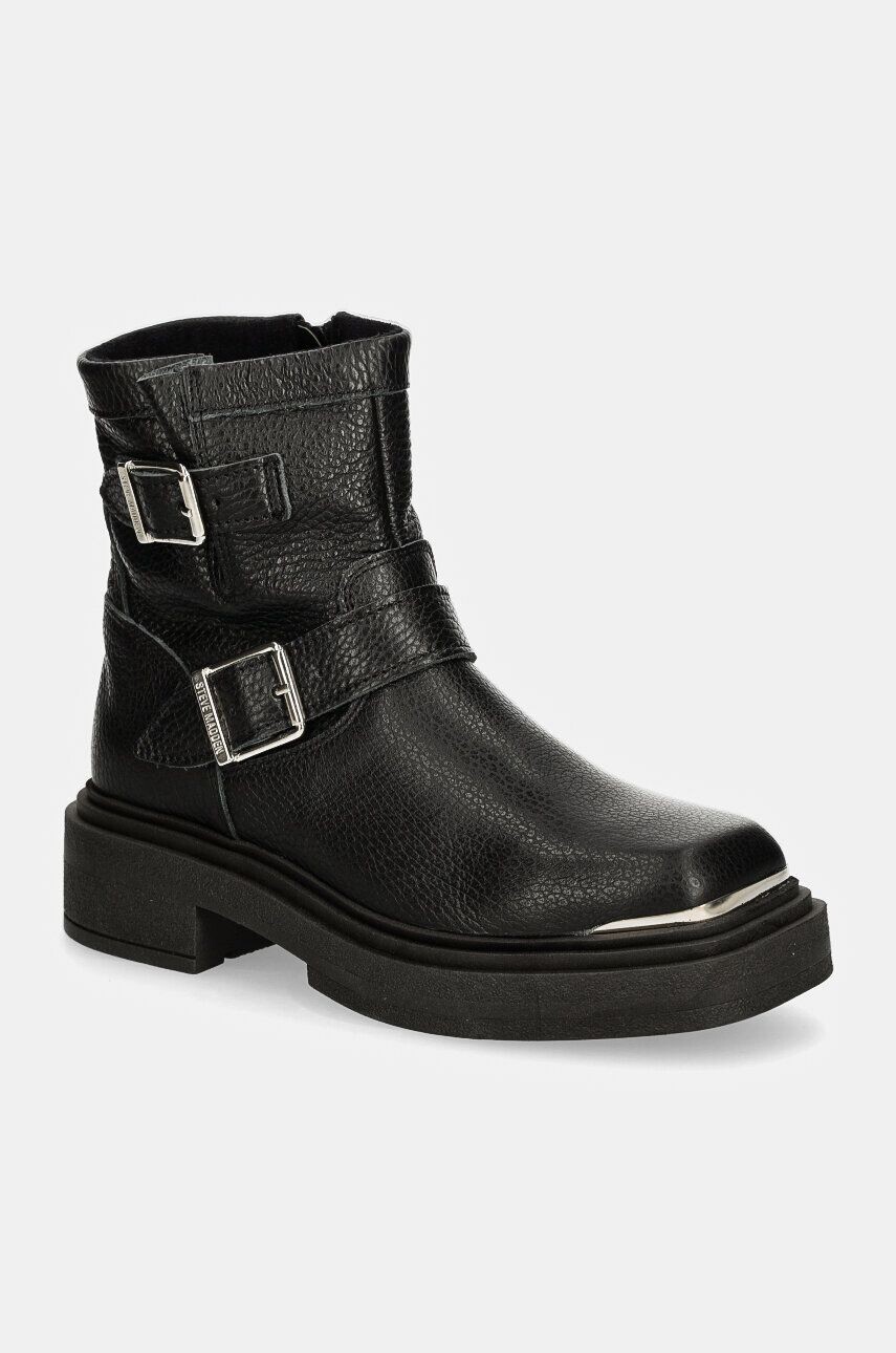 Кожаные ботильоны Steve Madden Choice, черный