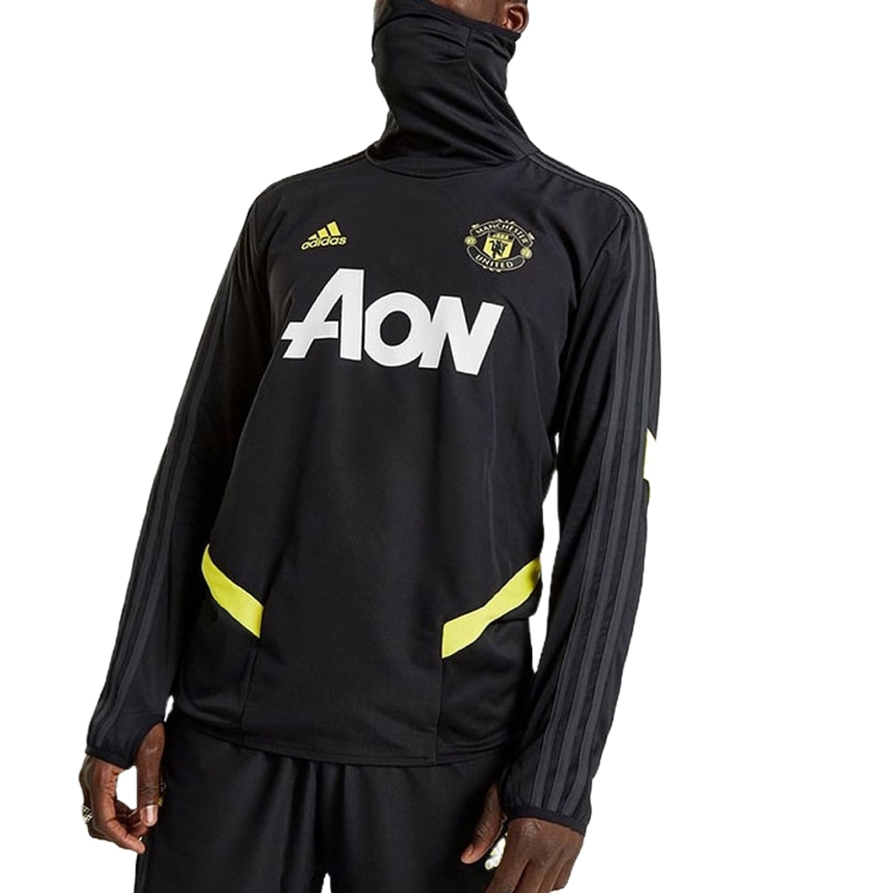 Спортивный топ adidas Manchester United FC 19/20 Training Top 'Black' DX9032, черный — фото 3