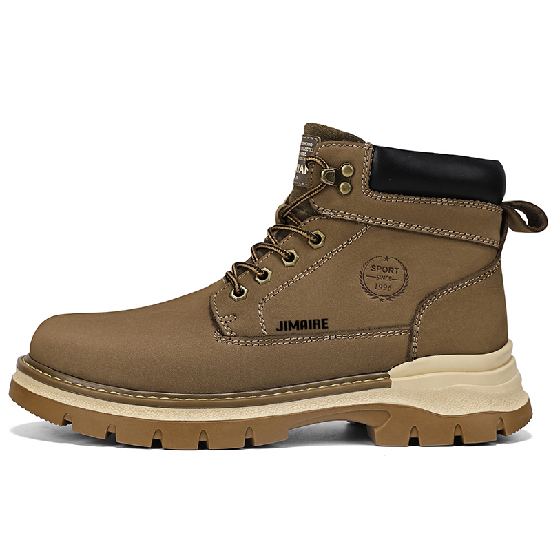 

King Jinmai Короткие мартинсы мужские хаки всесезонные, цвет Khaki, All-Season