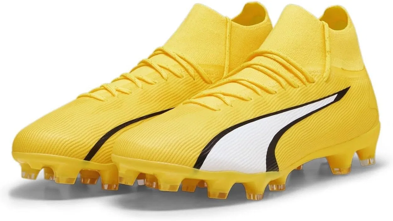 Спортивные кроссовки PUMA Ultra Pro Fg/Ag унисекс, Yellow Black Yellow Blaze Puma White Puma Black