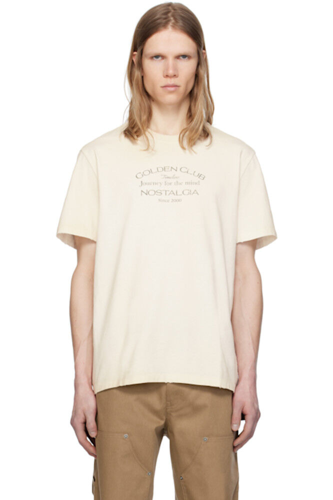 

Футболка в винтажном стиле Off-White Golden Goose