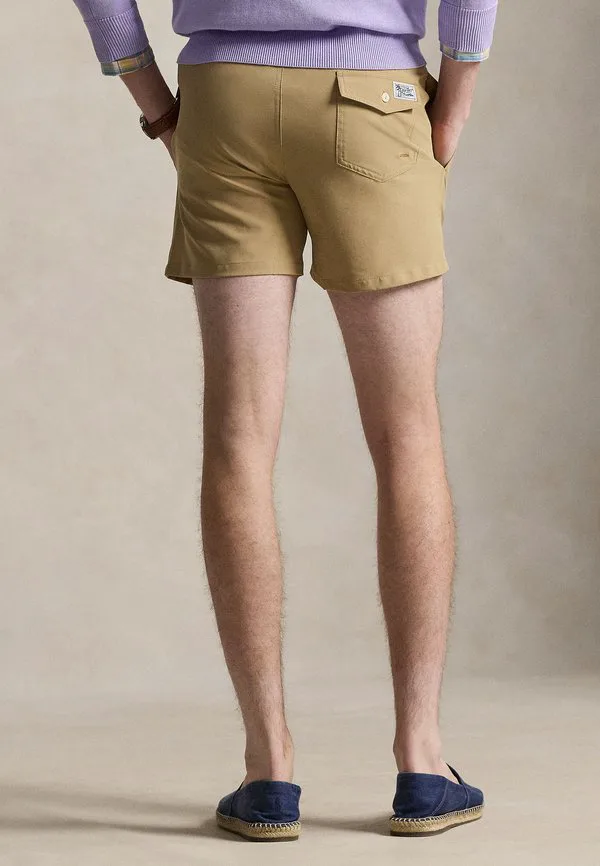 Плавки-Шорты для путешествий, облегающие, 4,5 дюйма. Polo Ralph Lauren, Cafe Tan — фото 3