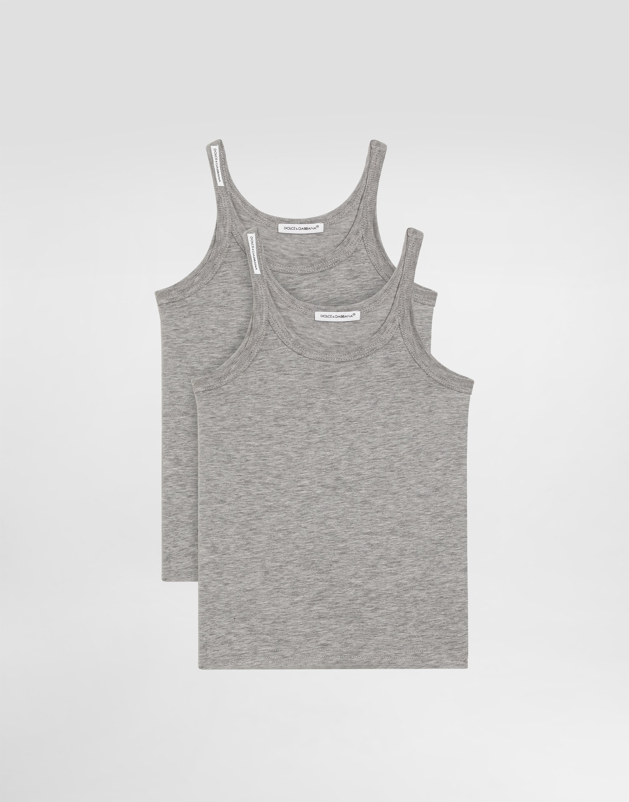 

Двухупаковка футболок из джерси с коротким рукавом Dolce & Gabbana, серый