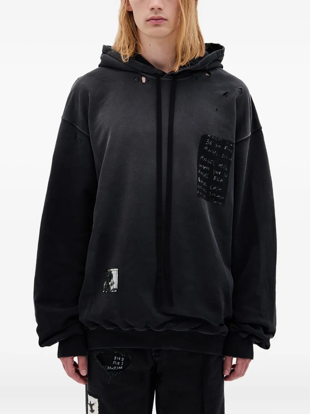 

Худи Ollie Ann Demeulemeester, черный