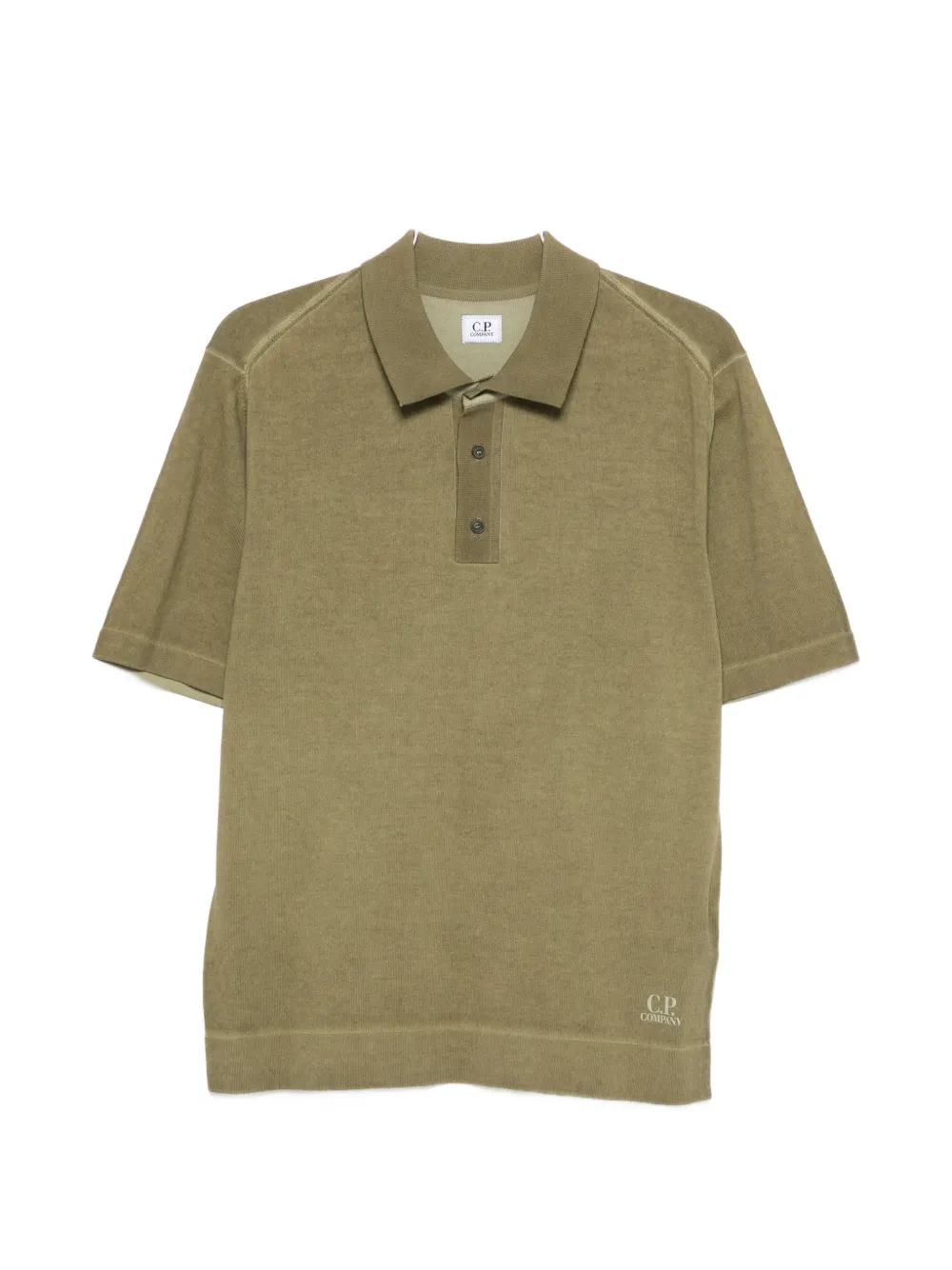 

Поло на пуговицах C.P. Company, зеленый