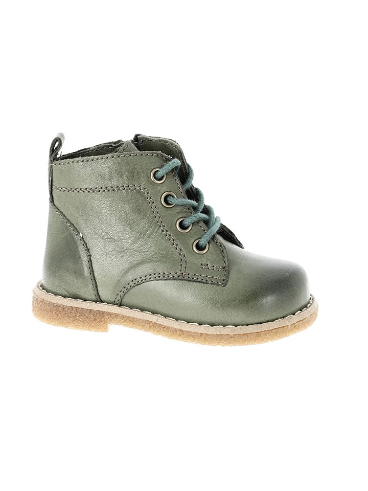 

Andrea Conti Оливковые кожаные сапоги