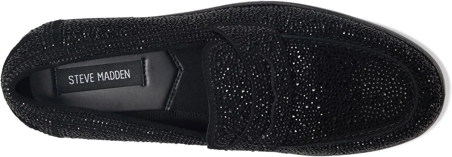 Мужские лоферы Steve Madden Natan-r Penny Loafers, черный — фото 2