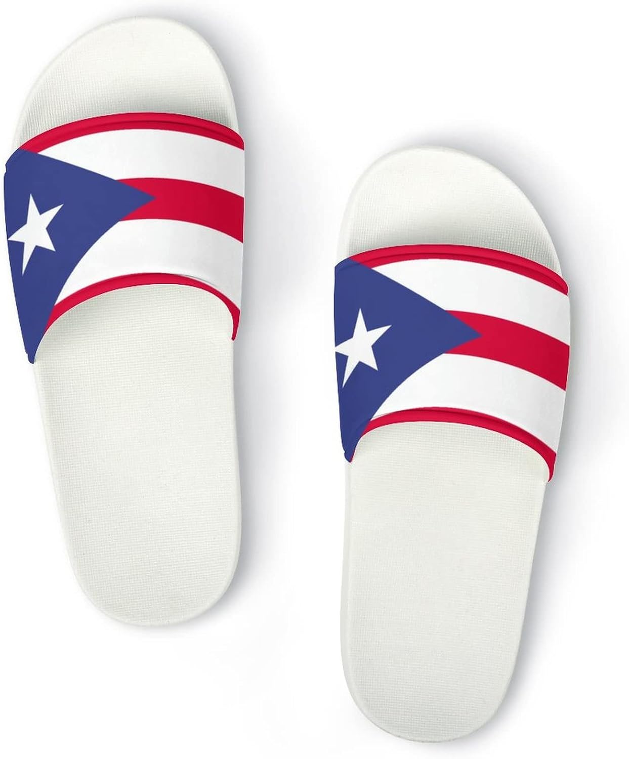 

Летние тапочки с флагом Пуэрто-Рико для женщин и мужчин, модная унисекс обувь для пляжа, мягкие и удобные домашние тапочки, черный стиль 8, размер 43 (287 мм) Taiziyeah