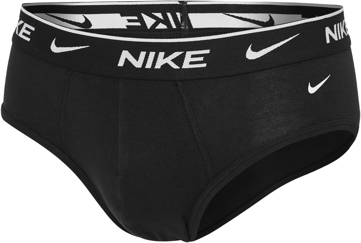 Комплект из 3 мужских трусов-брифов Nike Dri-FIT Essential из хлопка и эластичного хлопка, Black — фото 2