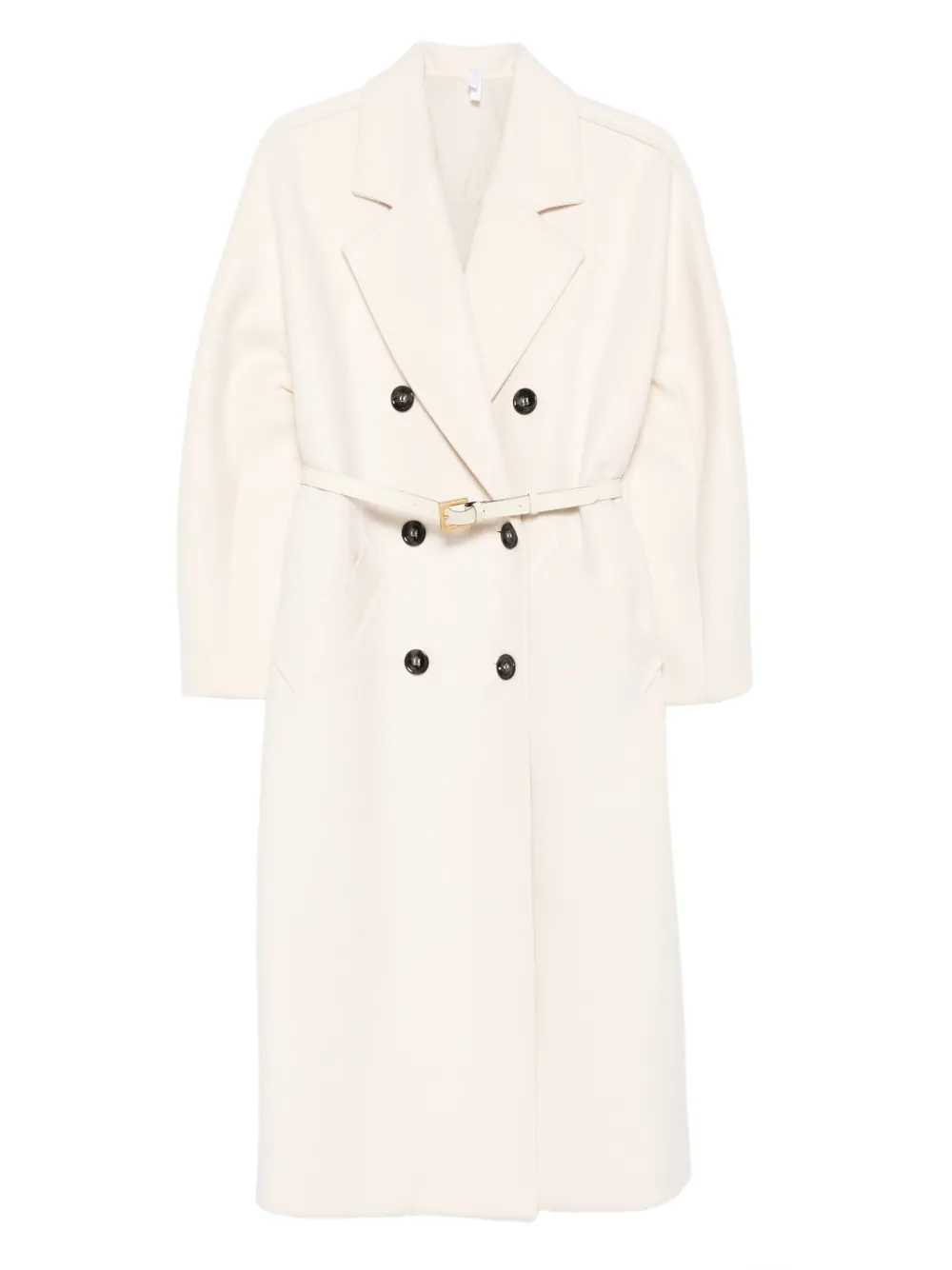 

Двубортное пальто с поясом Imperial, белый