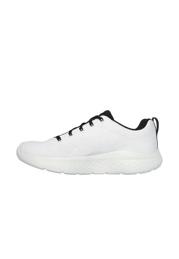Кроссовки мужские, легкие, GO RUN LITE, Skechers, белый/черный — фото 4