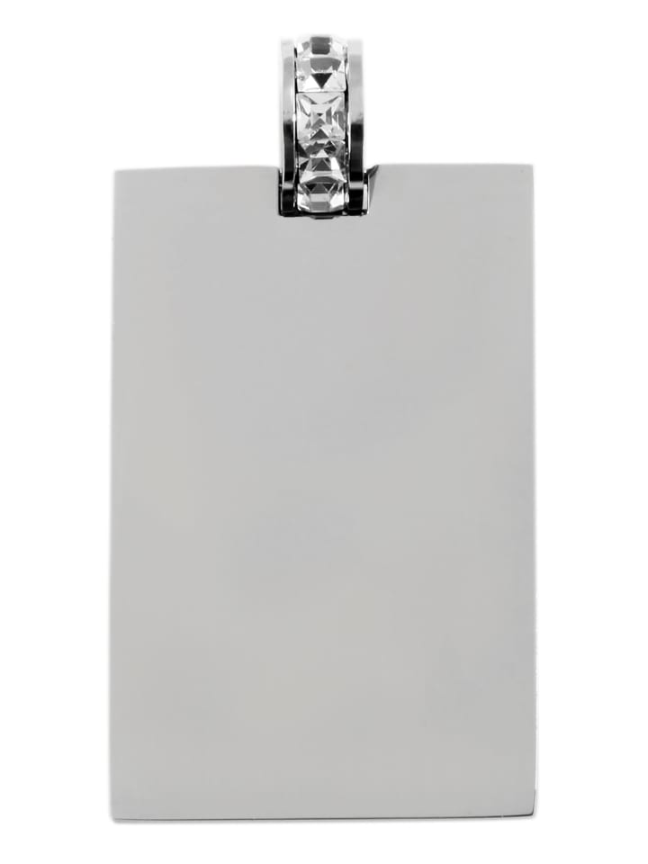 

Adeliás Женский кулон из нержавеющей стали со стразами, серебро