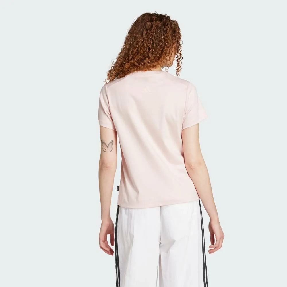 Футболка с коротким рукавом с графическим изображением кошки Adidas, pink — фото 2