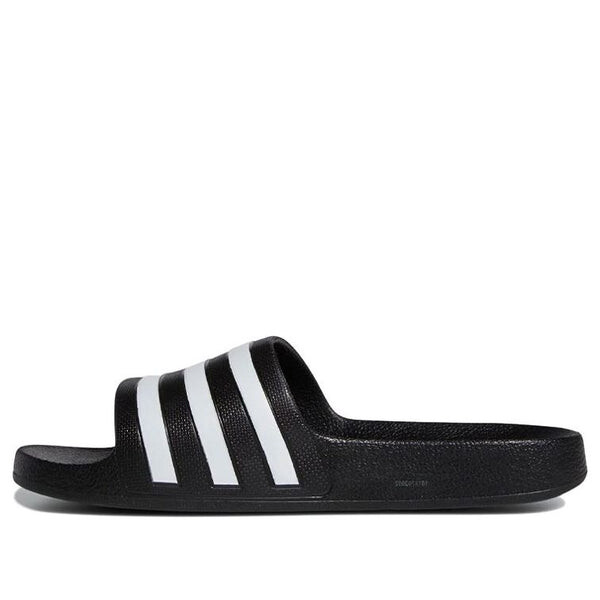 Тапочки adilette aqua slides 'black white' Adidas, черный