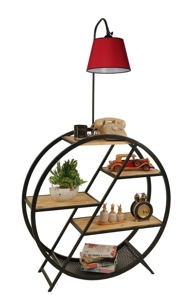 

Opviq, Plüton- Plüton Yanık Lambader Pramit Kırmızı AbajurluLUN, красный, торшеры, 90 x 28 см, металлический корпус