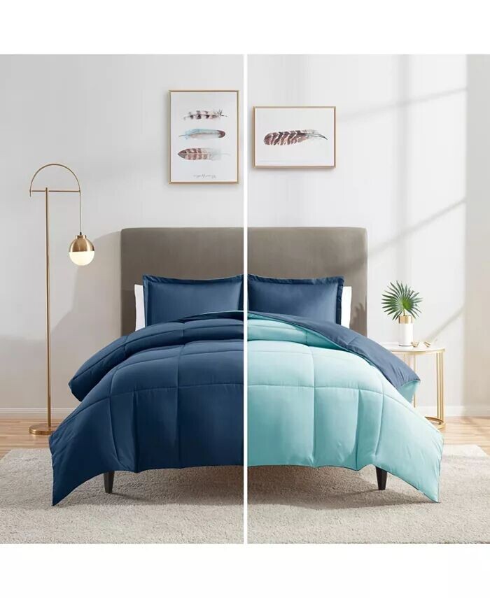 

Альтернативное пуховое одеяло, всесезонная стеганая пододеяльник Empyrean Bedding, синий