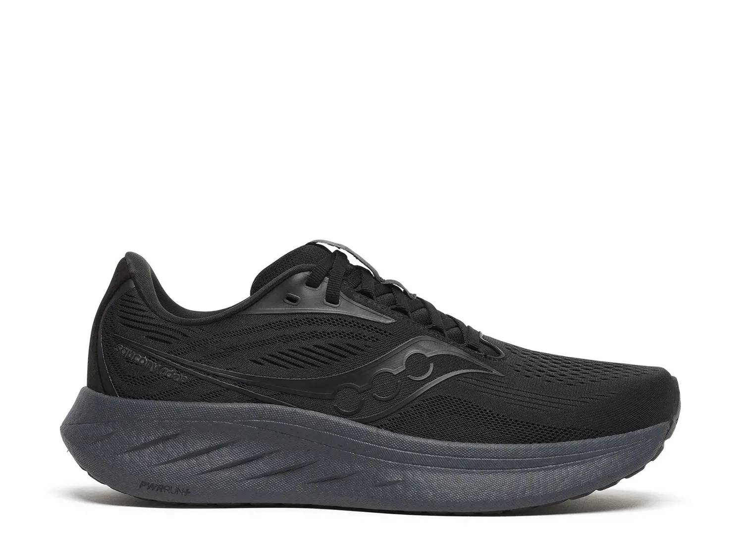 

Кроссовки Saucony Ride 18 для бега — мужские, черные/темно-серые