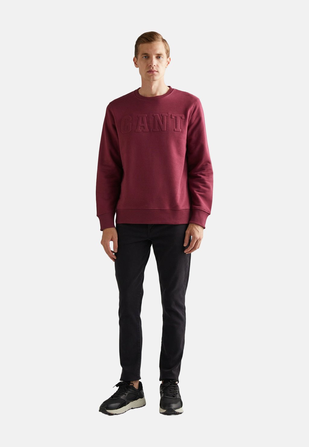 

Толстовка EMBOSSED C-NECK GANT, бордовый