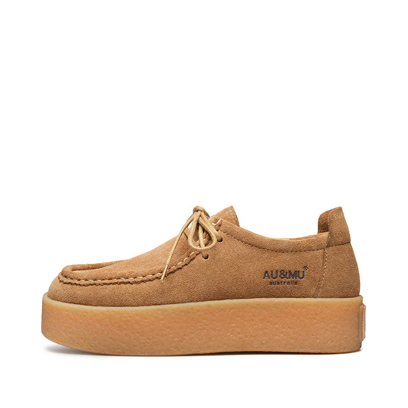 Повседневные однобортные туфли женские AU&MU, Chestnut