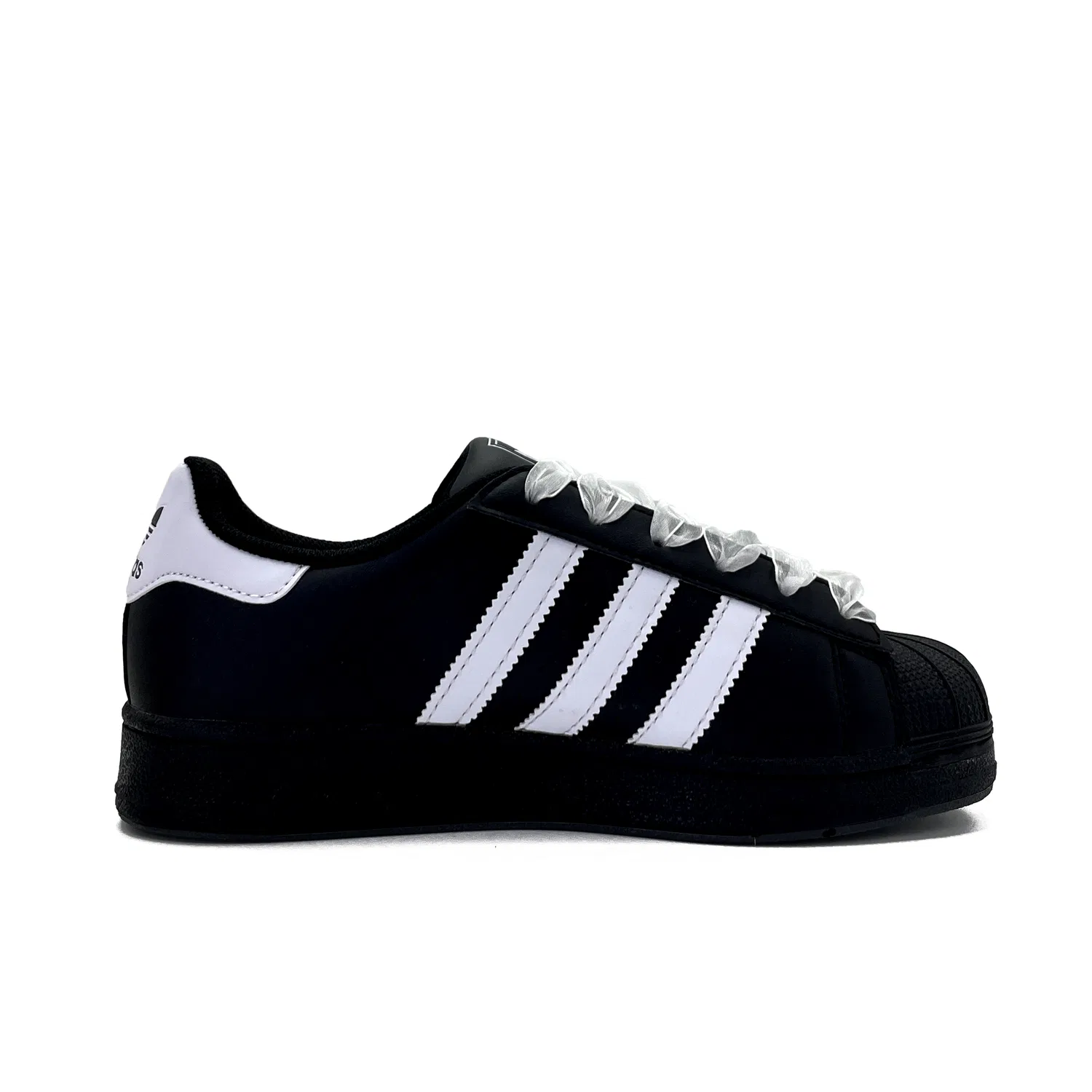 Кроссовки детские с猫爪 принтом Adidas Originals Superstar 2 Lucky Meow Black — фото 3