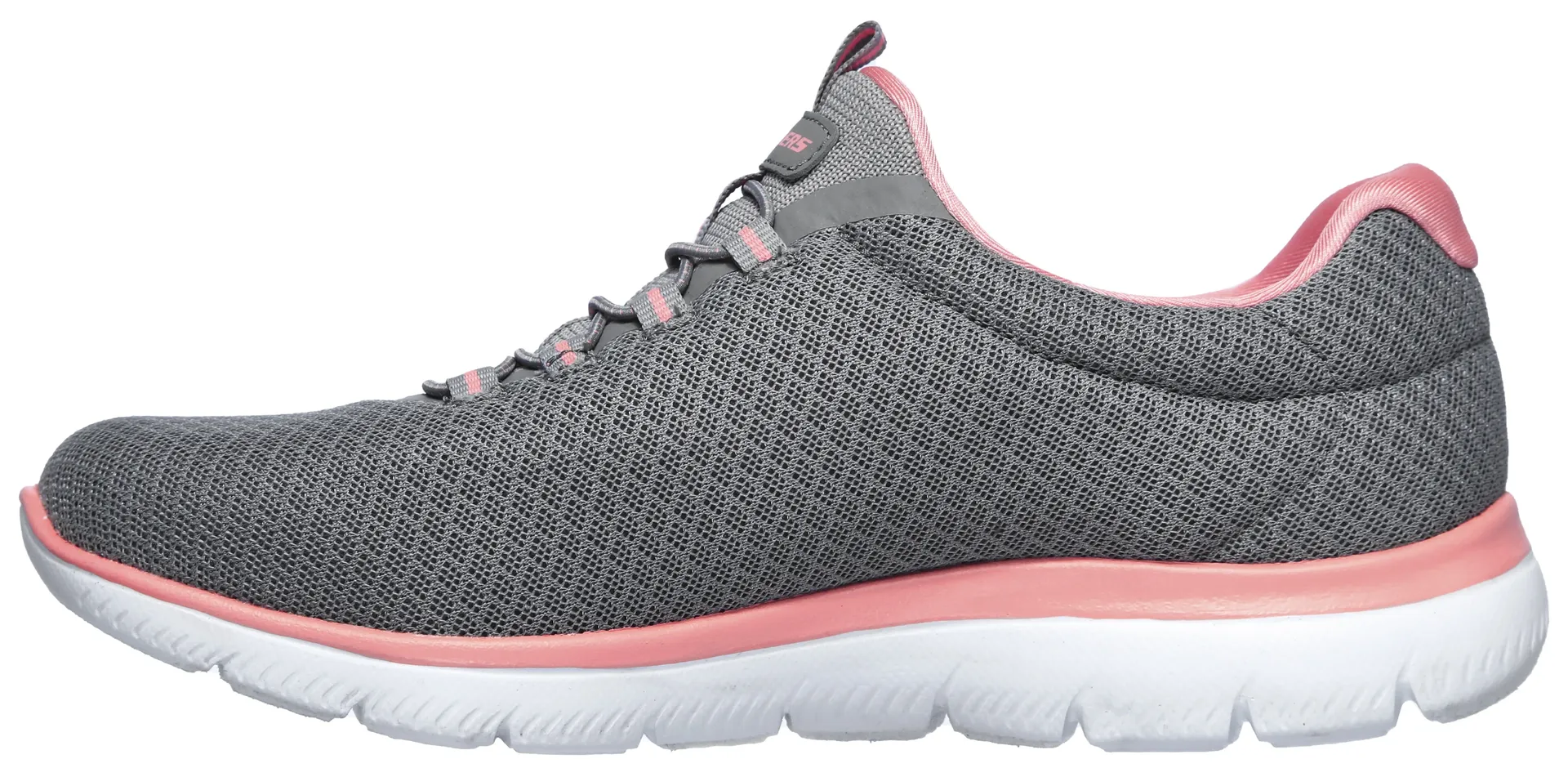 Слипоны Skechers "SUMMITS", тапочки, повседневная обувь, удобная обувь с тонкими контрастными деталями, розовый — фото 4