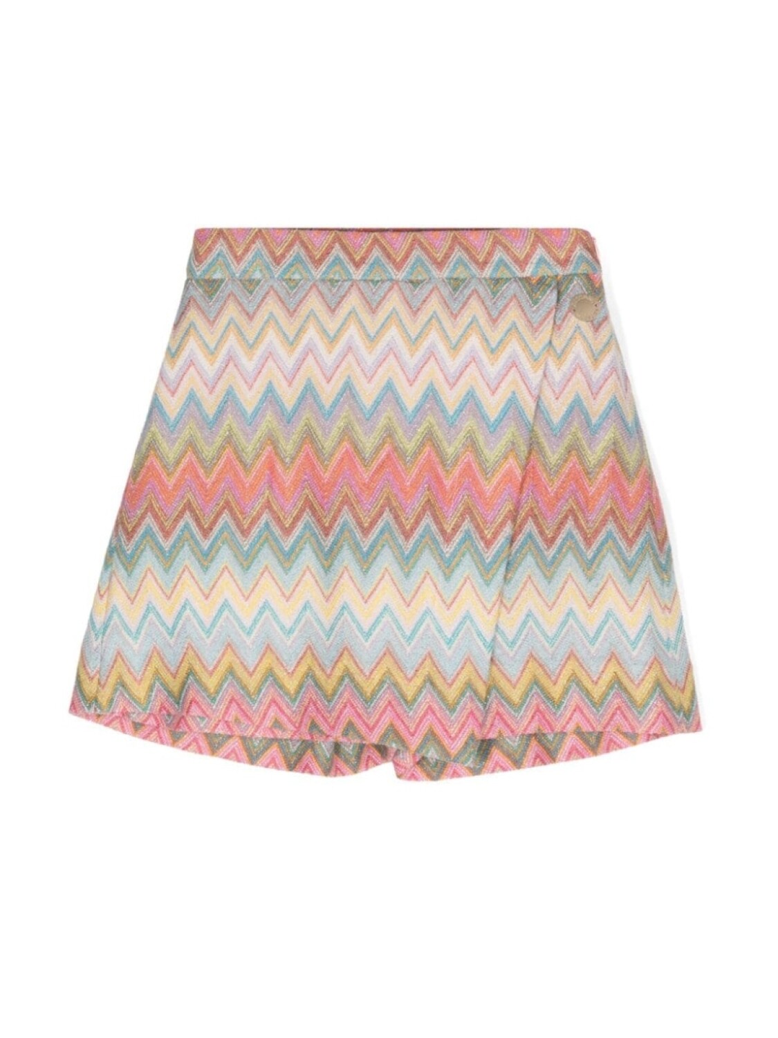 

Missoni Kids шорты с узором шеврон, розовый
