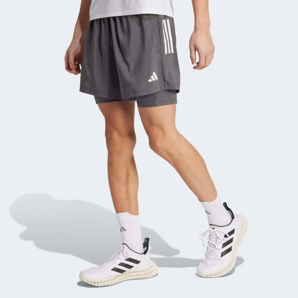 

Спортивные шорты Adidas Own the Run CLIMACOOL 2-in-1 5-Pocket Shorts, цвет Grey Six
