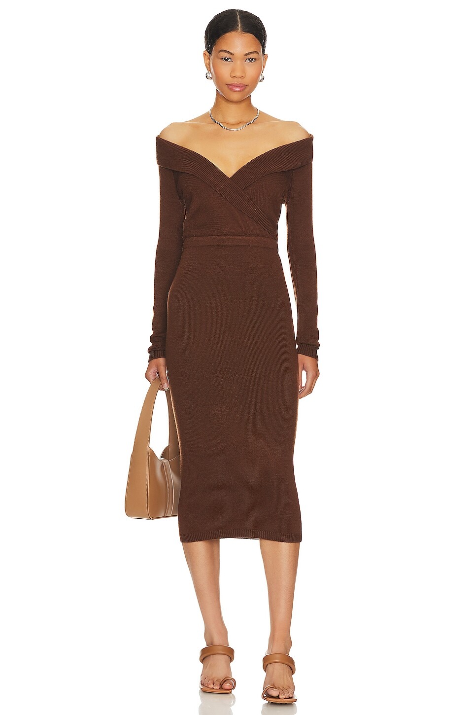 

Платье L'Academie Josephina Off Shoulder, цвет Chocolate