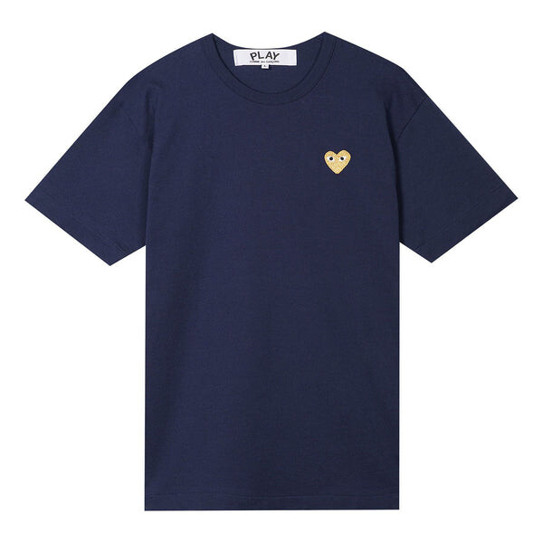 

Футболка gold heart t-shirt 'navy' Comme Des Garcons Play, синий