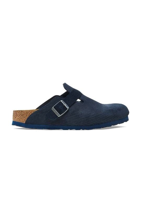 

Вельветовые замшевые тапочки Boston Birkenstock, темно-синий
