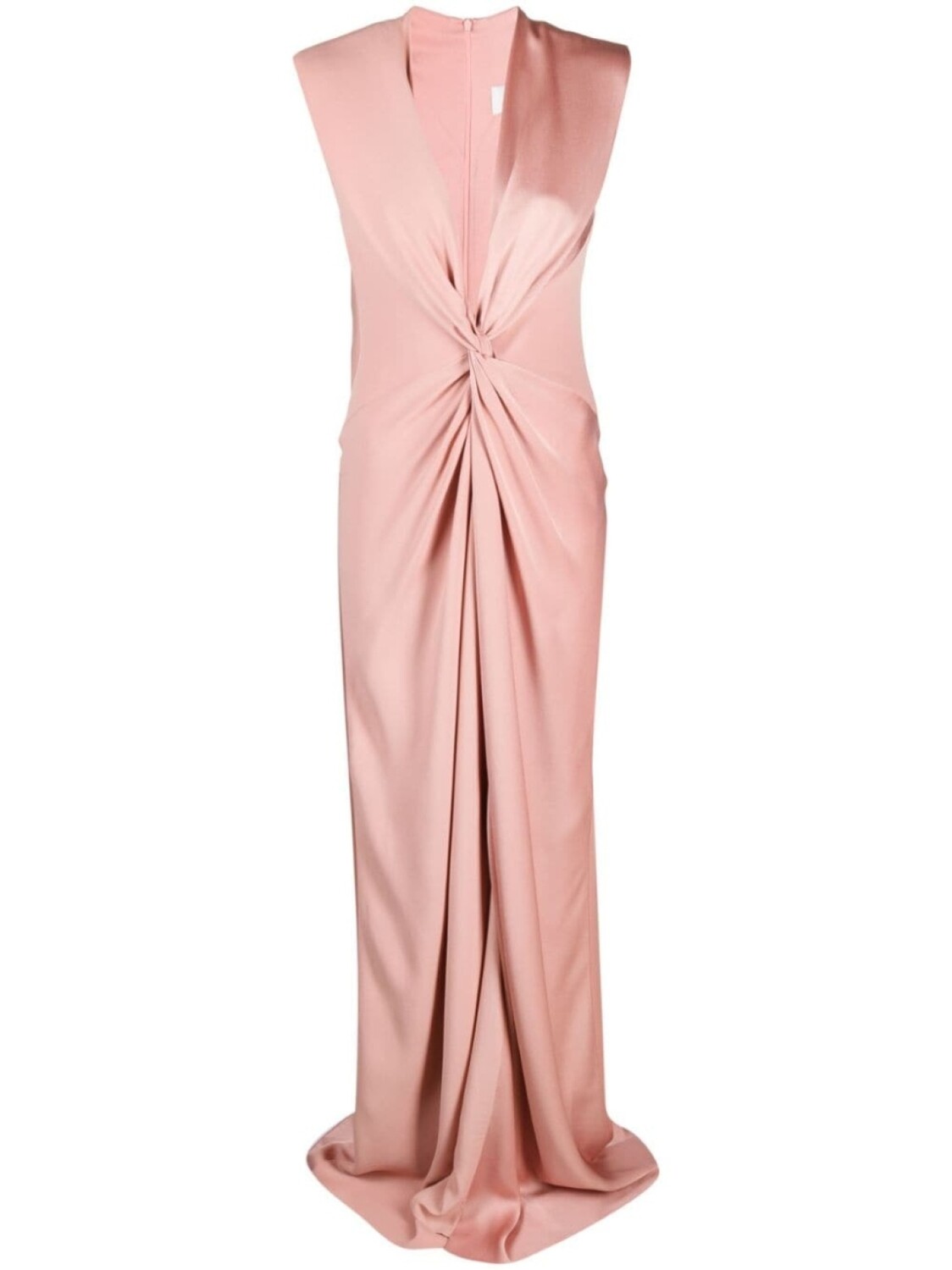 

Max Mara атласное платье макси, розовый