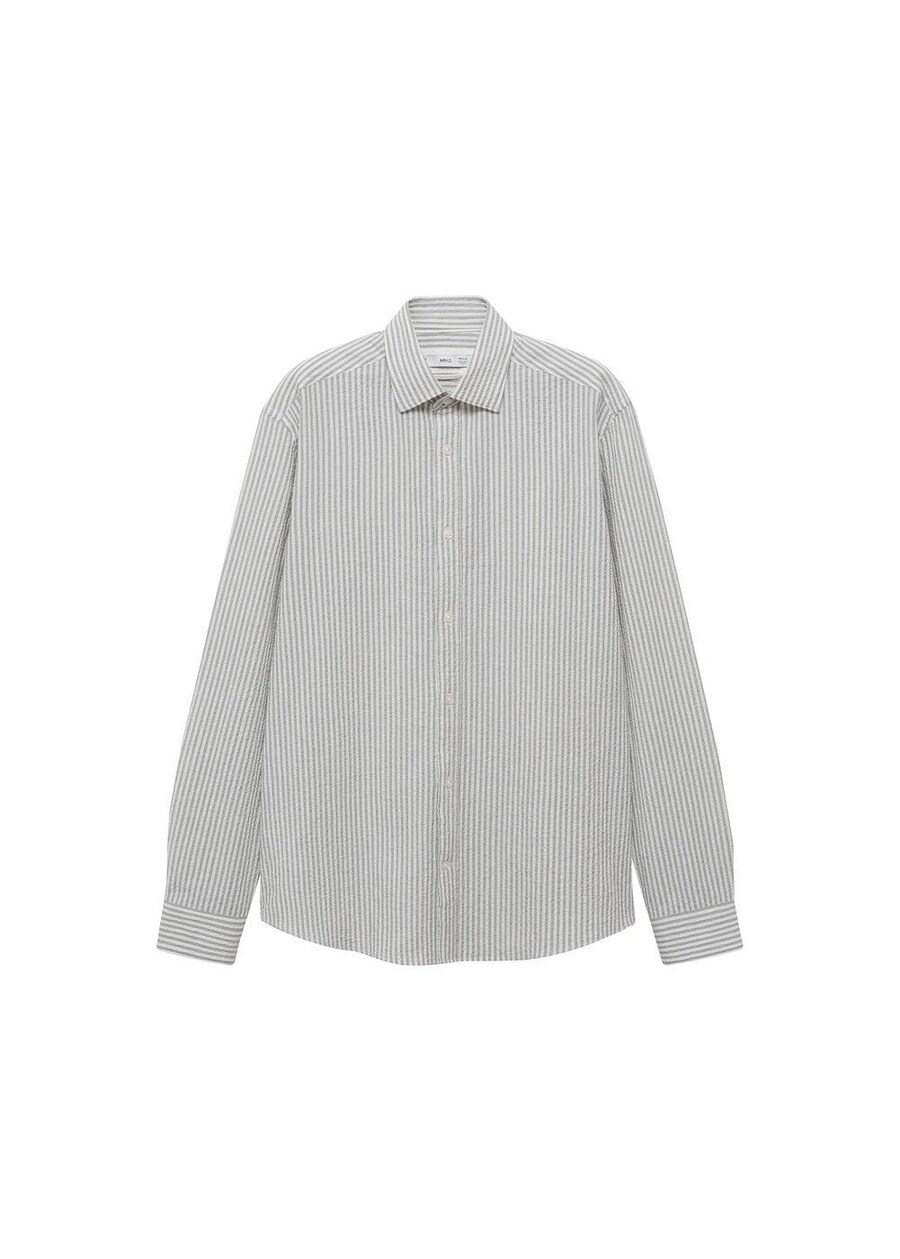 

Рубашка на пуговицах классического кроя MANGO MAN Kissos, Green