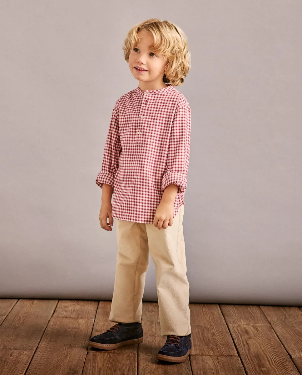 

Детские рабочие брюки из средней хлопковой вельветовой ткани Coconut El Corte Inglés, бежевый