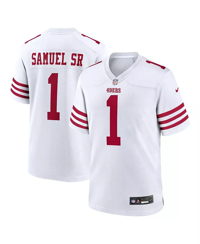 

Мужская игровая футболка Deebo Samuel Sr San Francisco 49ers Nike, белый