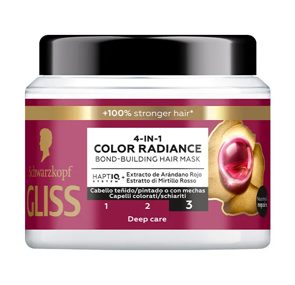 

Маска для окрашенных волос 4 En 1 Color Radiance Gliss, 400 ml